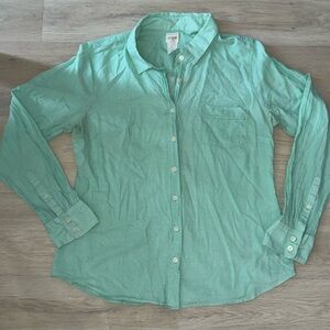 **J. Crew Light Green Casual Shirt